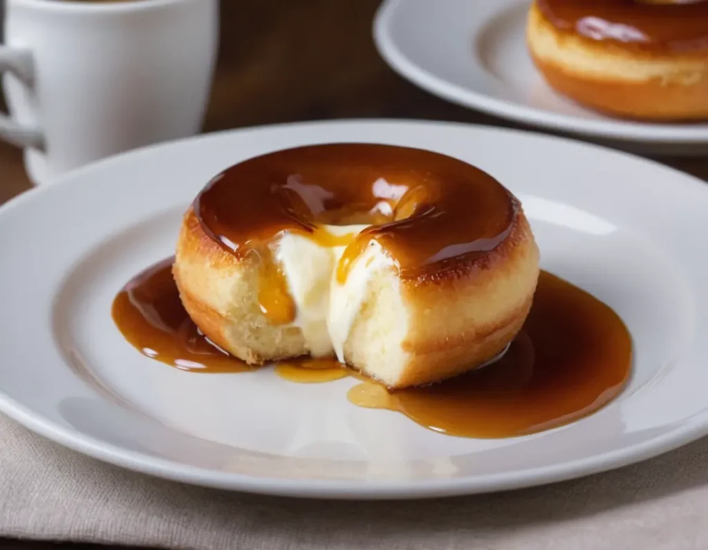 Creme Brulee Donut recipe: The Ultimate Dessert Fusion 1 Creme brulee doughnut on a table