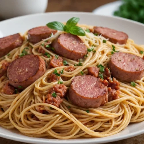Kielbasa Spaghetti Recipe: Classic with a Twist 4 Kielbasa Spaghetti recipe