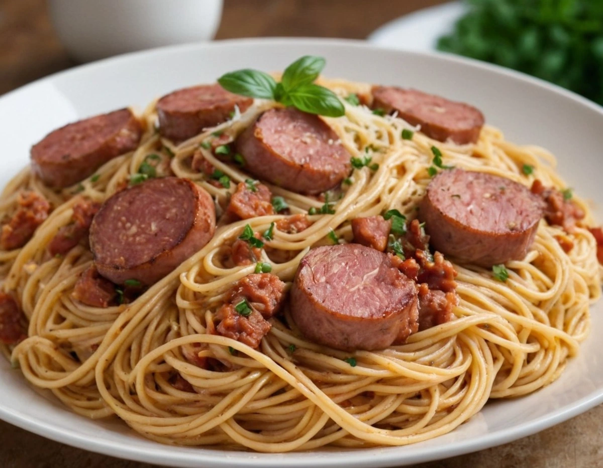 Kielbasa Spaghetti Recipe: Classic with a Twist 1 Kielbasa Spaghetti recipe
