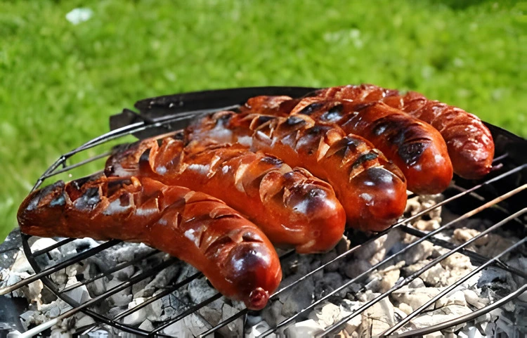 Grilled Kielbasa: Your Ultimate Guide 2 Smoked sausage on the grill