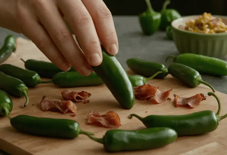 Jalapeno Bacon Recipe: Spicy, Savory, & Addictive! 2 bacon wrapped jalapenos