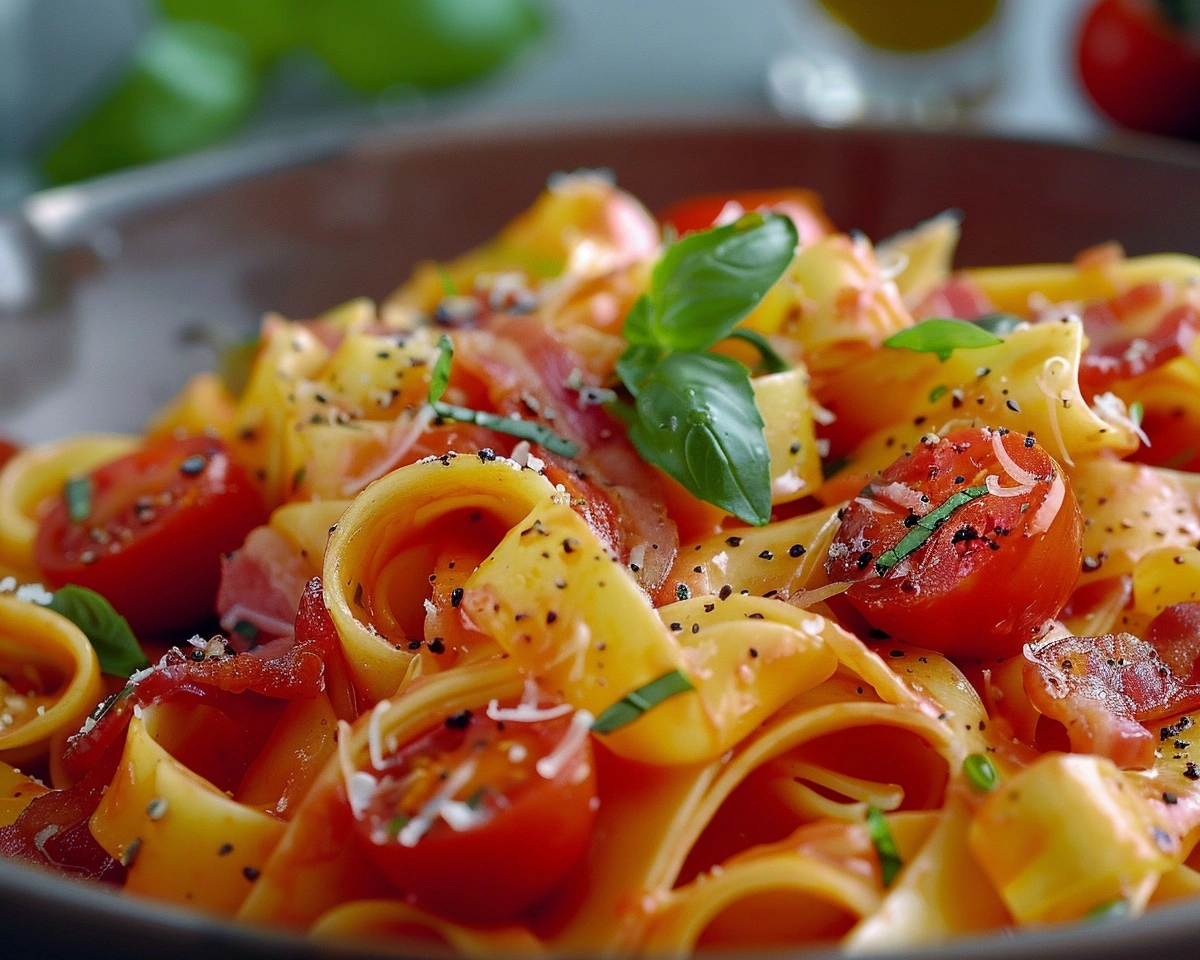 Tomato Bacon Pasta Recipe in 30-Minute 1 How to Tomato Bacon Pasta Recipe