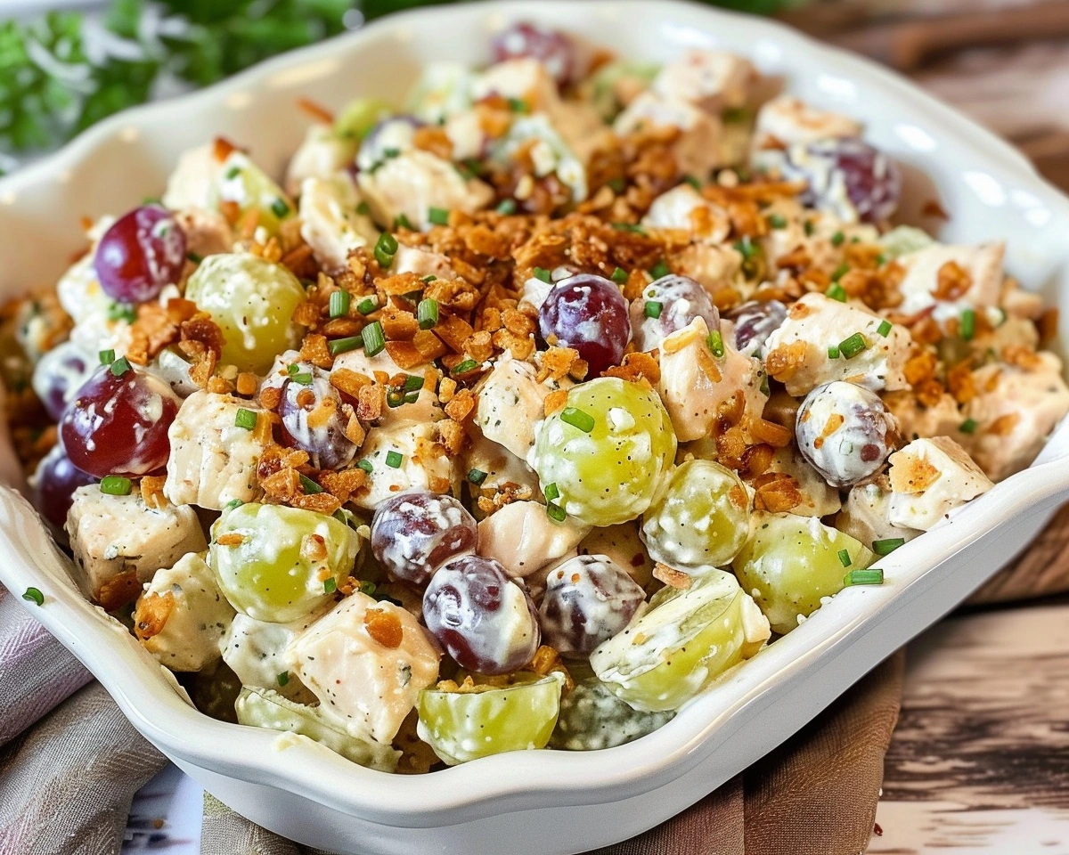 Chicken Salad Chick Grape Salad Recipe (Easy & Refreshing!) 1 Irresistible Chicken Salad Chick Grape Salad Recipe