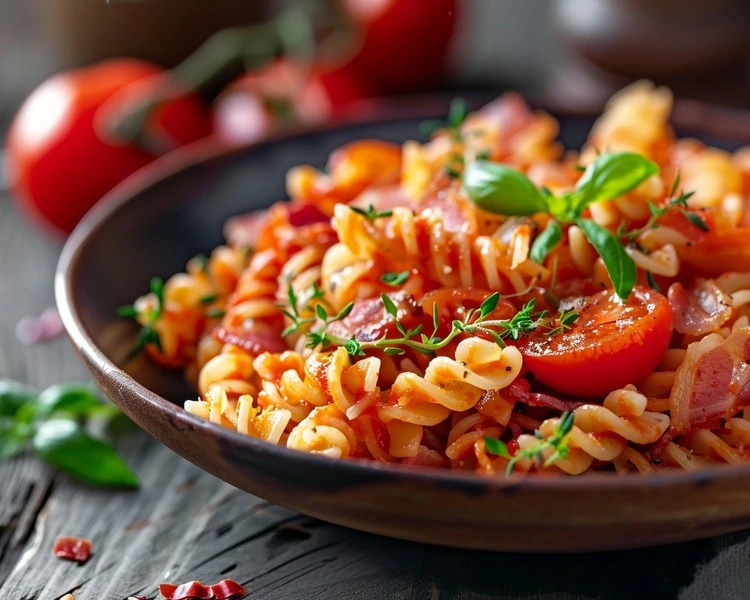 Tomato Bacon Pasta Recipe in 30-Minute 2 One-Pot Tomato Bacon Pasta