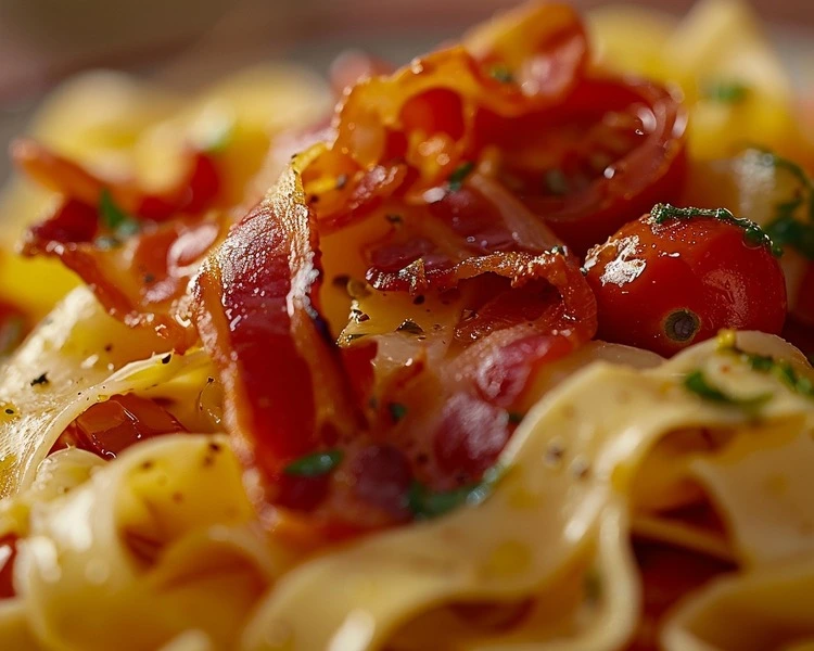 Tomato Bacon Pasta Recipe in 30-Minute 4 Quick Tomato Bacon Pasta recipe