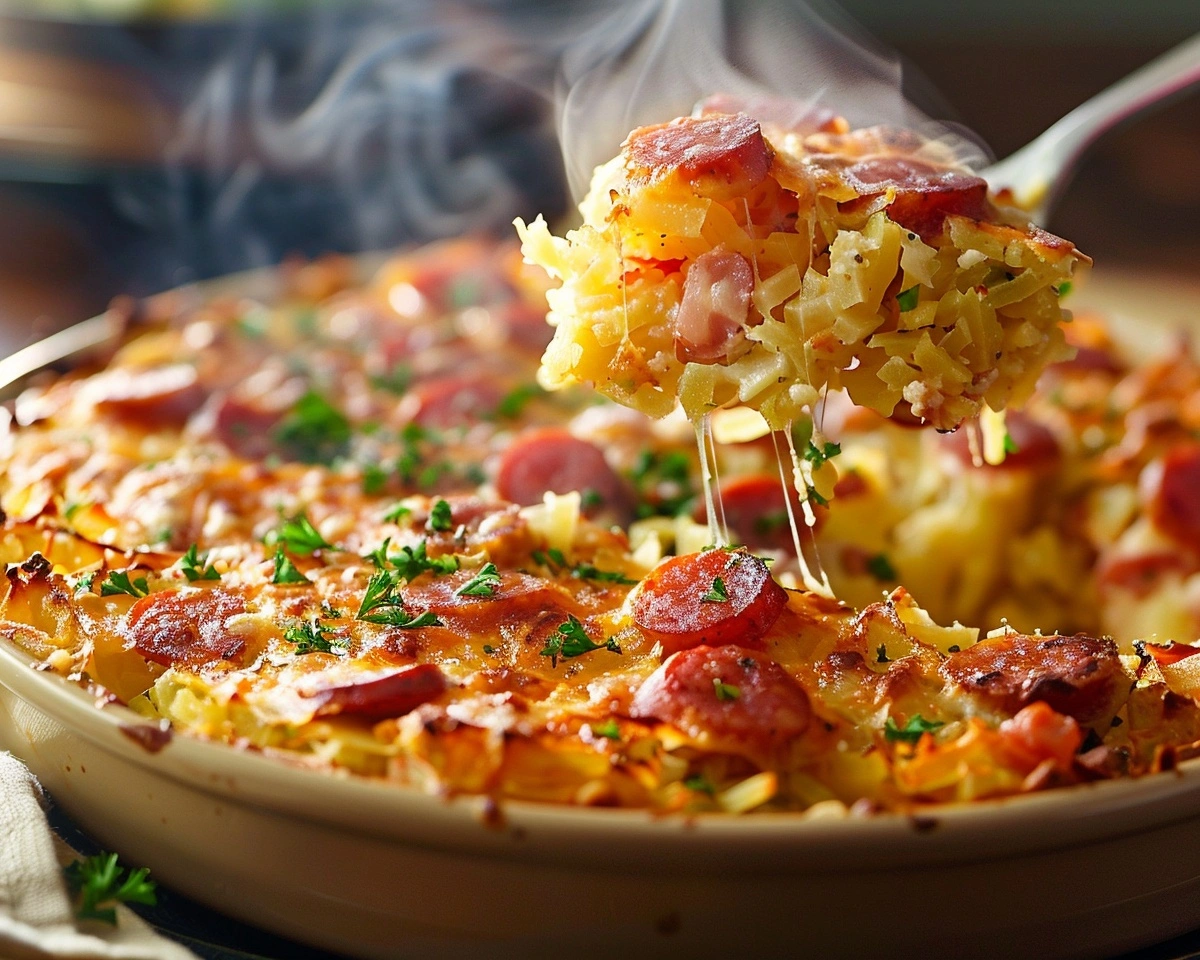 Kielbasa Hash Brown Casserole: The Ultimate Comfort Food 1 kielbasa hash brown casserole