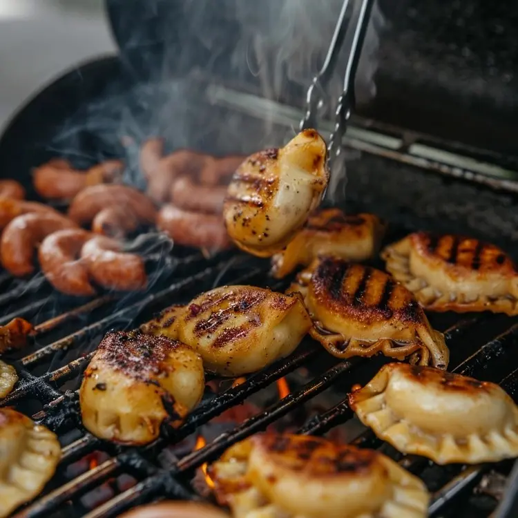 Grilled Pierogies and Kielbasa Recipe 3 Grilled kielbasa BBQ