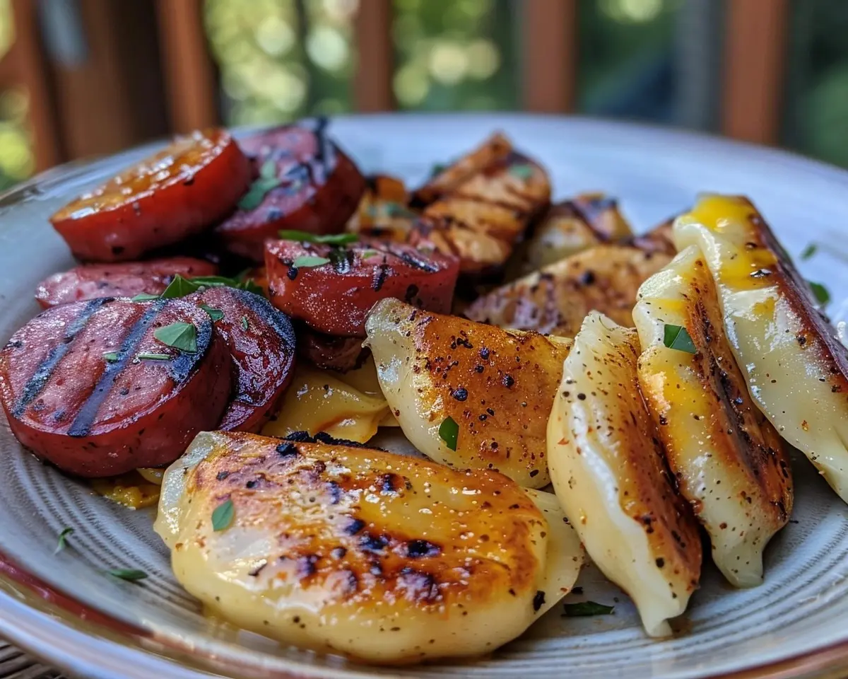 Grilled Pierogies and Kielbasa Recipe 1 How to make Grilled Pierogies and Kielbasa Recipe