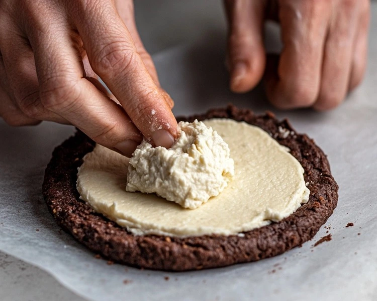Cheesecake-Stuffed Chocolate Chip Cookies Recipe 3 Assembling the Cookies (Cheesecake Filling and Cookie Dough)