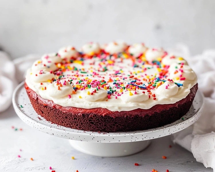 Festive Red Velvet Poke Cake 2 Red Velvet Cake