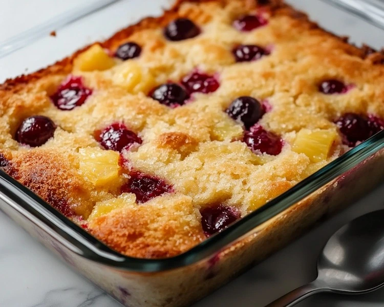 Easy Cherry Pineapple Dump Cake Recipe 4 Cherry Pineapple Cake