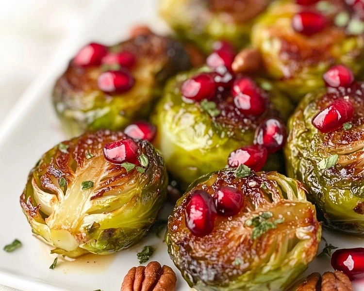 Pomegranate Brussels Sprouts 3 Healthy Brussels Sprouts recipe