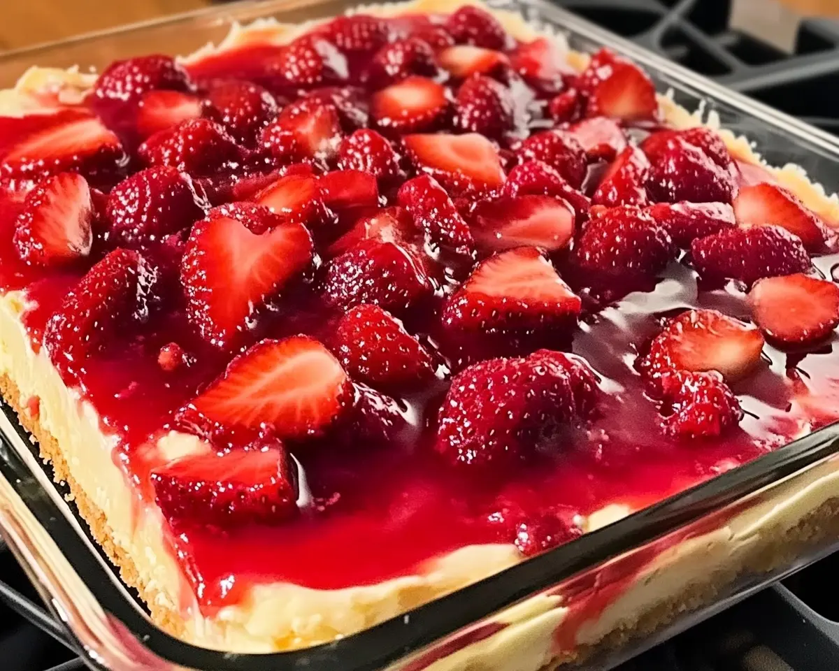 Strawberry Cheesecake Dump Cake Recipe: So Easy 1 Strawberry Cheesecake Dump Cake Recipe