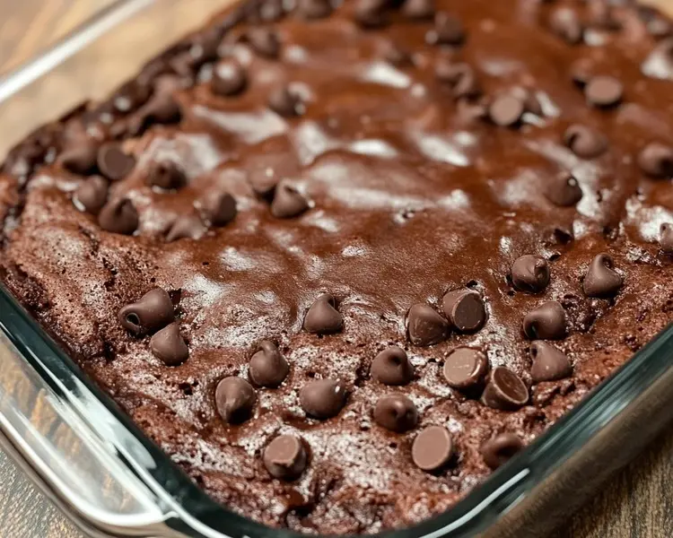 Death by Chocolate Dump Cake 3 easy chocolate dump cake