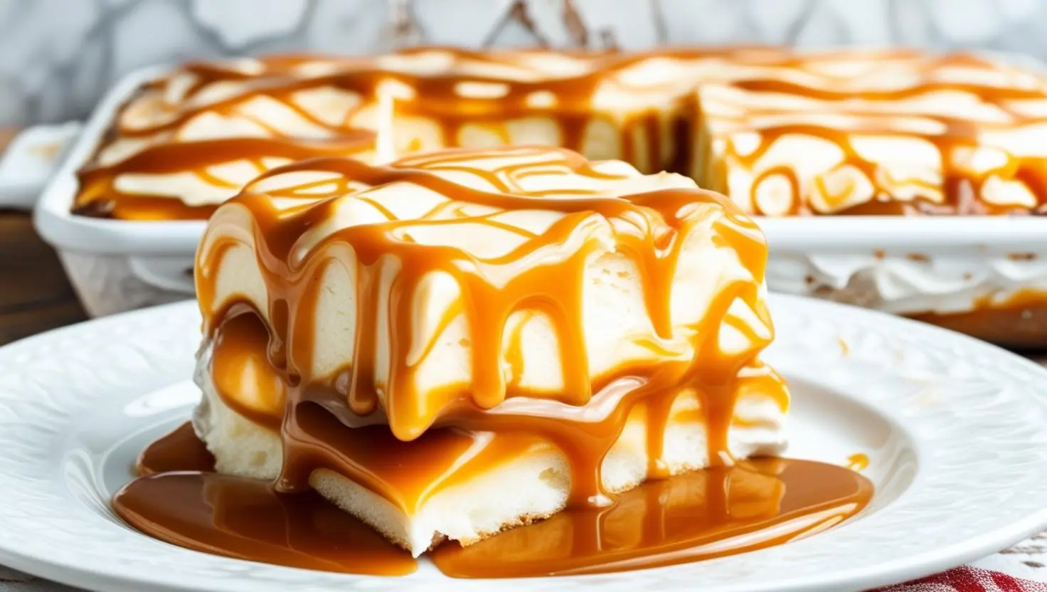 Easy Caramel Poke Cake 1 Caramel Poke Cake