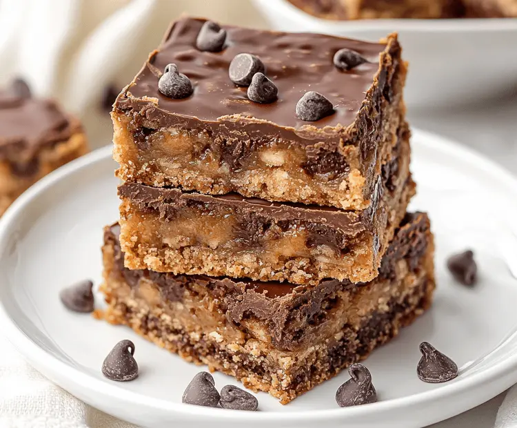 Cake Mix Toffee Bars 4 chocolate toffee bars