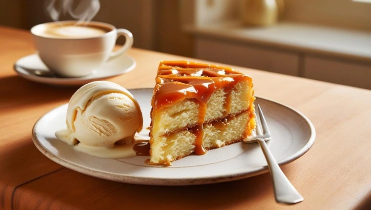 Easy Caramel Poke Cake 4 poke cake with caramel