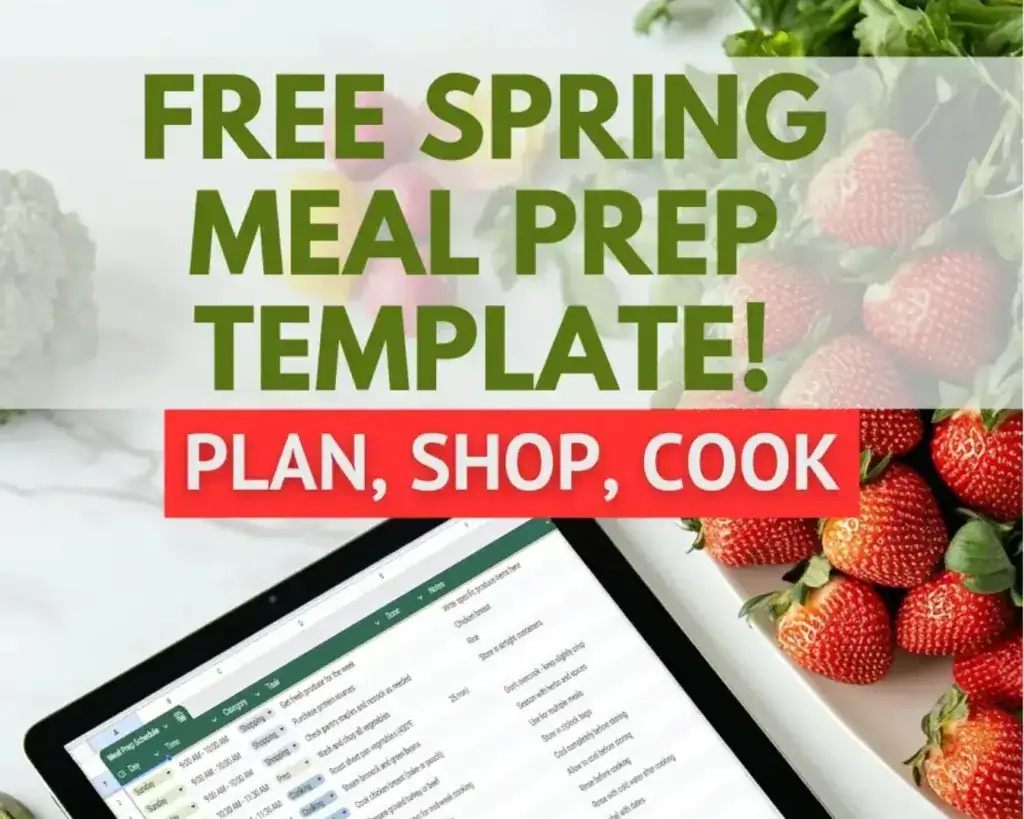 Your Spring Meal Prep Template: The Ultimate Time-Saving Solution 1 Free Spring Meal Prep Template