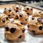 Healthy Snack Bite Recipes 8 Frozen Greek Yogurt Peanut Butter Bites with Chocolate Chips
