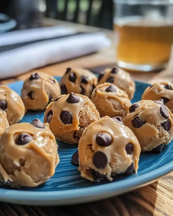 Frozen Greek Yogurt Peanut Butter Bites with Chocolate Chips 4 Frozen Greek Yogurt Peanut