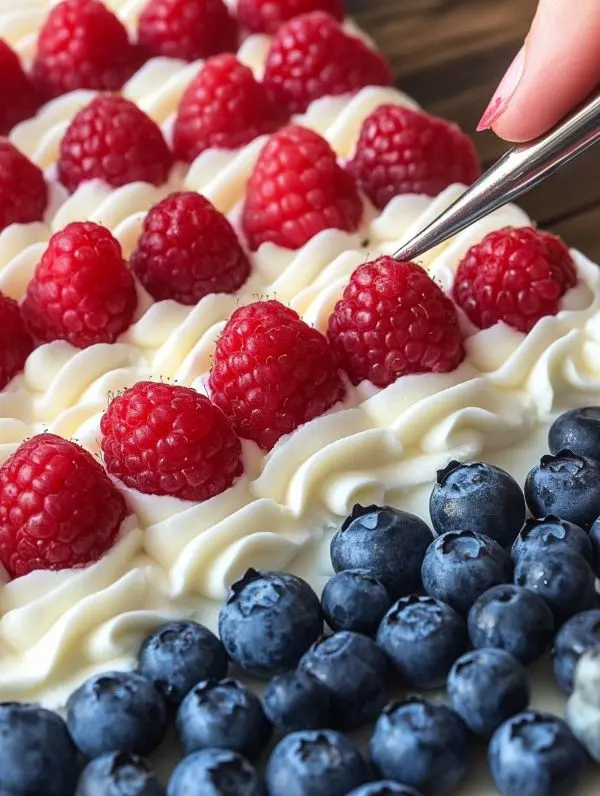 American Flag Fruit Pizza 5 4th of july falg fruit pizza recipe