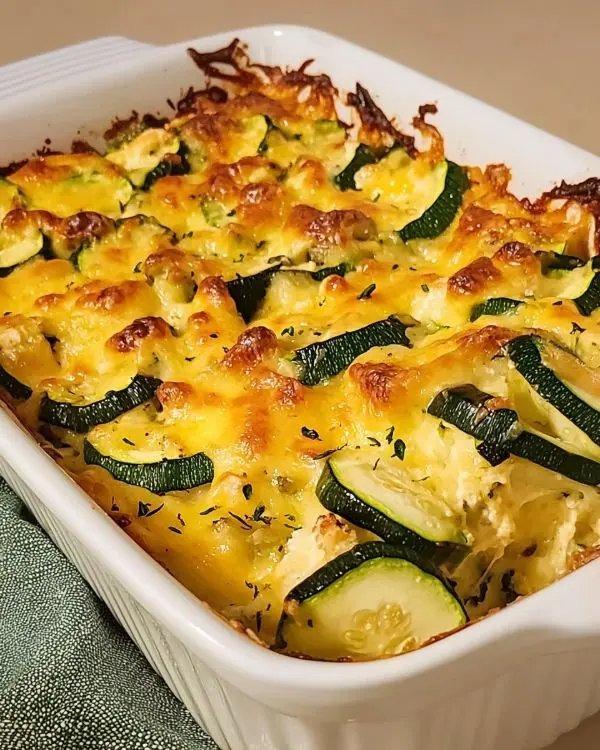 Easy Cheesy Zucchini Bake 3 Cheesy Zucchini Bake