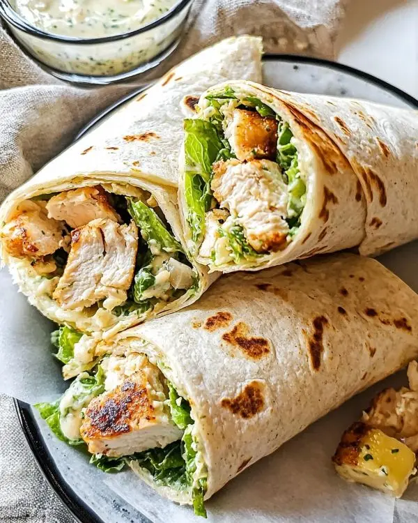 Chicken Caesar Wrap Recipe 4 Chicken Caesar Wrap recipe