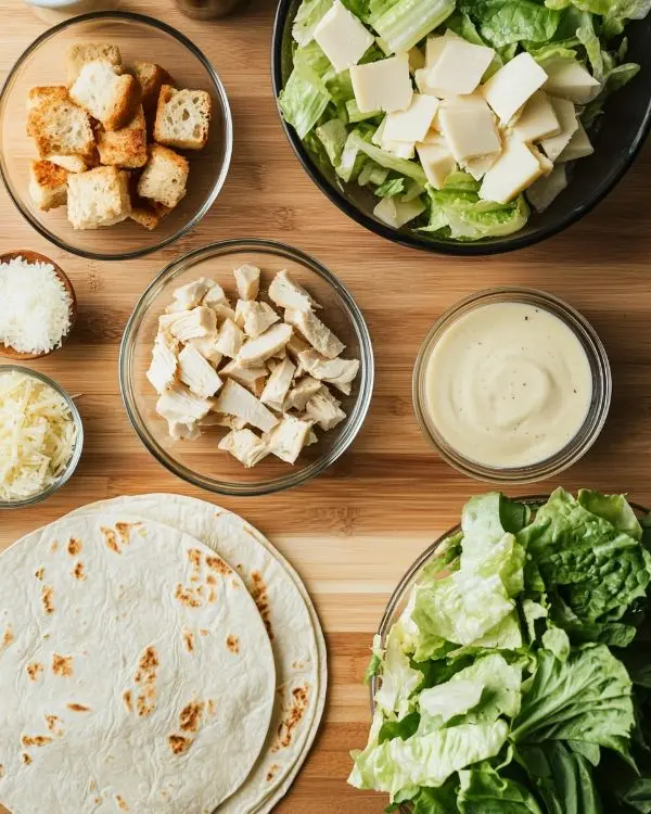 Chicken Caesar Wrap Recipe 2 Dinner Ideas With Wraps