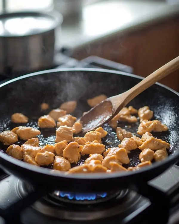 Garlic Butter Chicken Bites with Creamy Pasta 3 Easy Bake Dinner Ideas preparation