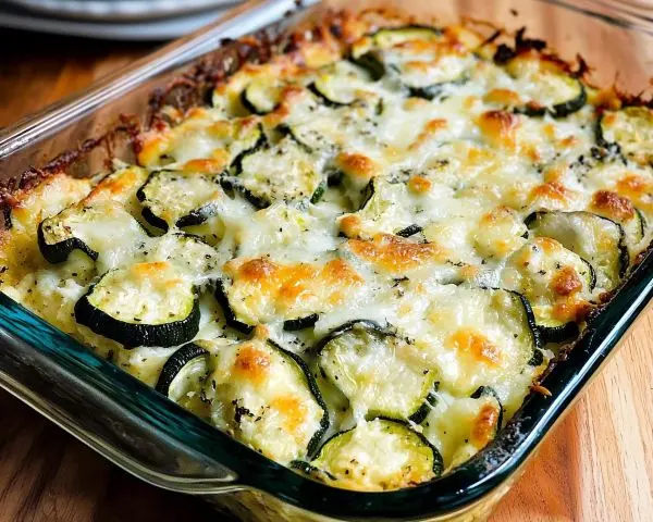 Easy Cheesy Zucchini Bake 4 Easy Cheesy Zucchini Bake recipe