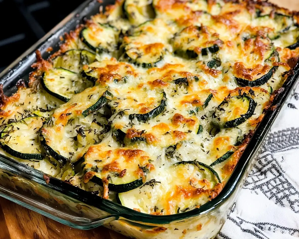 Easy Cheesy Zucchini Bake 1 Easy Cheesy Zucchini Bake