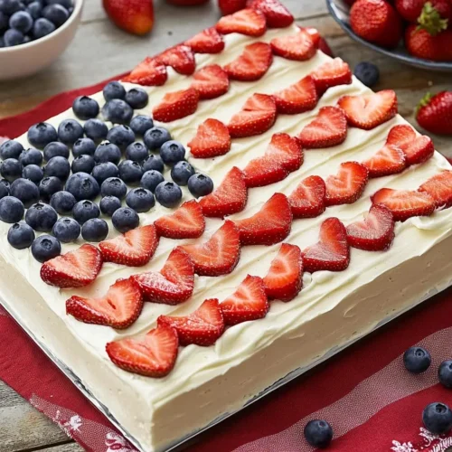 Easy Strawberry Jello Flag Cake 5 Easy Strawberry Jello Flag Cake