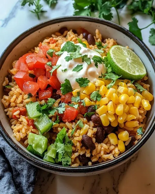 Taco Rice Bowl 4 Easy Taco Rice Bowl recipe