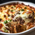 Low Carb Philly Cheesesteak Casserole