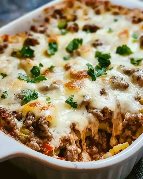 Low Carb Philly Cheesesteak Casserole 4 Low Carb Philly Cheesesteak Casserole recipe