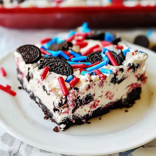 No Bake Fireworks Oreo Cheesecake Bars 5 No Bake Fireworks Oreo Cheesecake Bars
