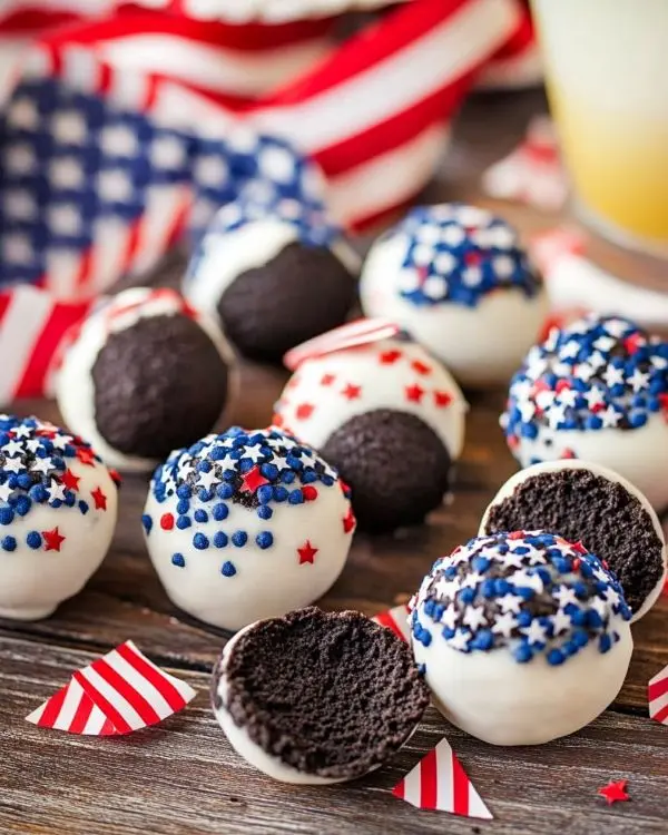 Patriotic Oreo Balls Recipe 4 Patriotic Oreo Balls recipe