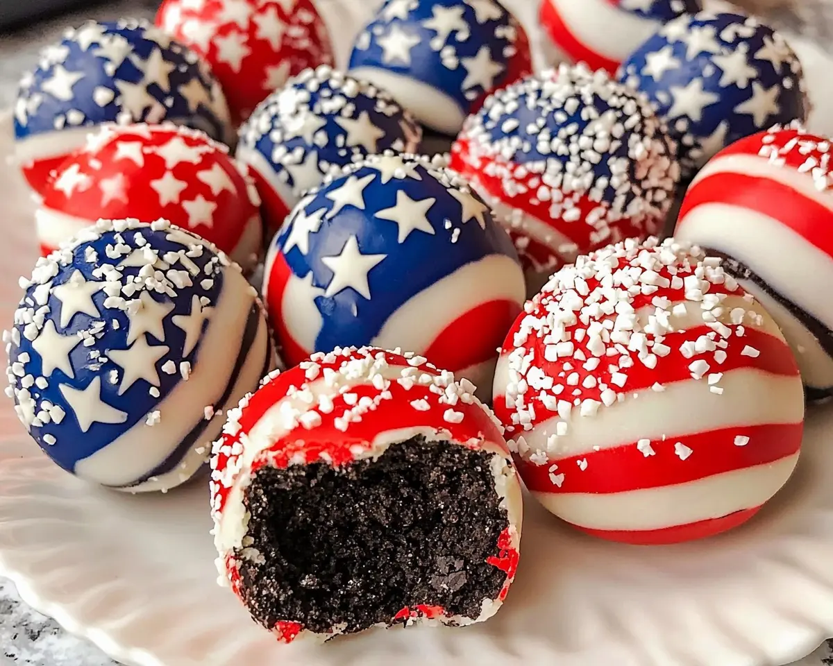 Patriotic Oreo Balls Recipe 1 Patriotic Oreo Balls
