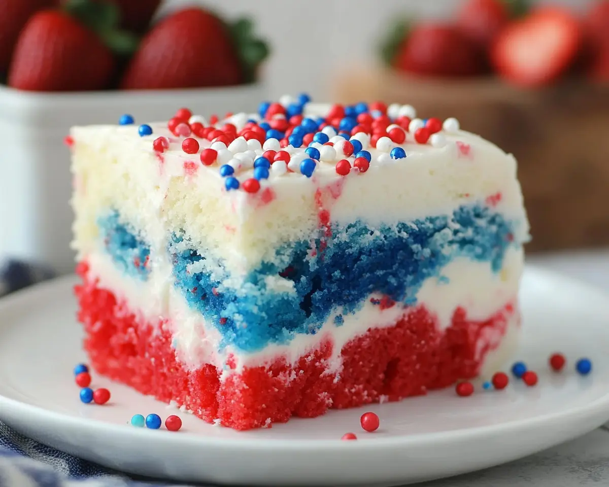 Patriotic Poke Cake