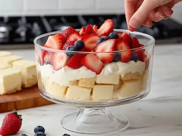4th of July Trifle 3 Preparation of angel food cake