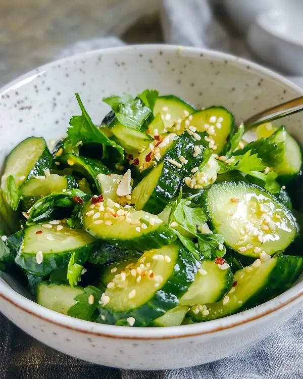 Smashed Asian Cucumber Salad 4 Smashed Asian Cucumber Salad recipe