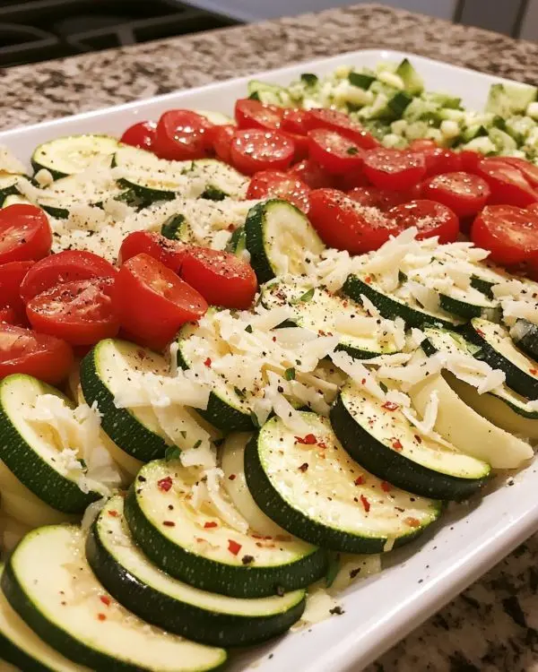Baked Zucchini and Cheese 2 The ingredients needed for Baked Zucchini and Cheese