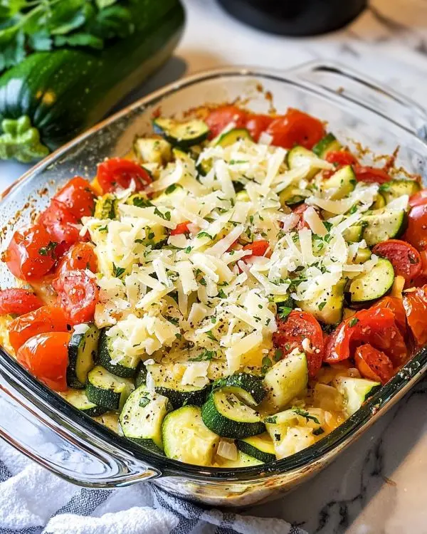 Baked Zucchini and Cheese 3 The preparation of Baked Zucchini and Cheese