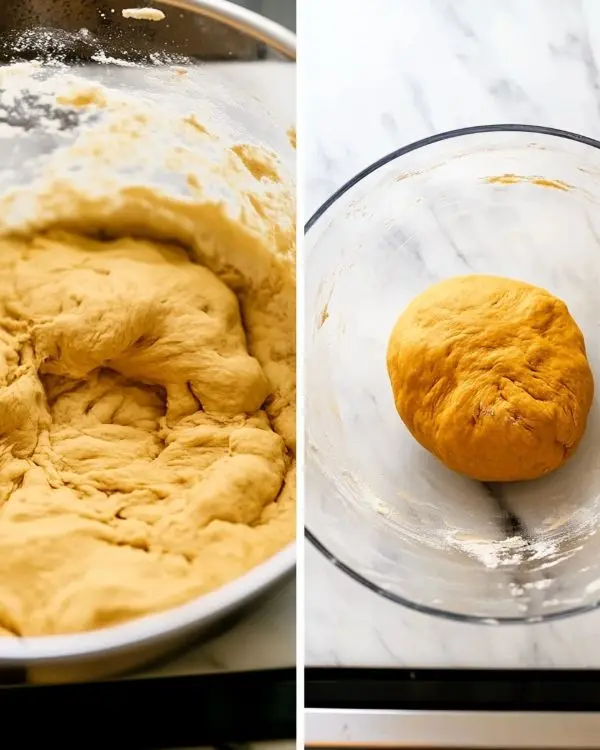 Cinnamon Roll Pumpkins: Easy Fall Breakfast Recipe 3 preparation of halloween breakfast
