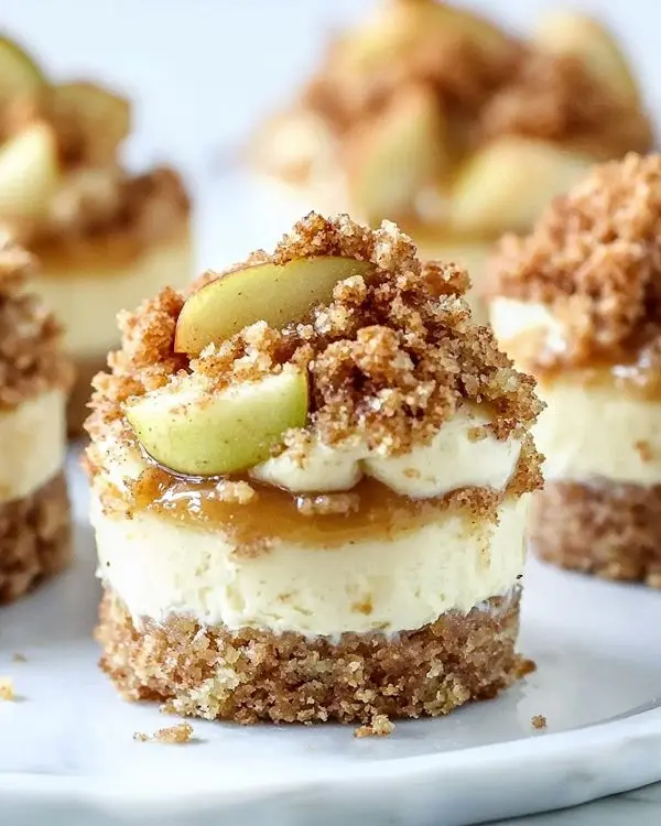 Apple Crisp Mini Cheesecakes 4 Apple Cheesecake Muffins
