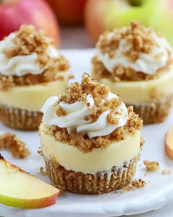 Apple Crisp Mini Cheesecakes 3 Apple Crisp Mini Cheesecakes recipe