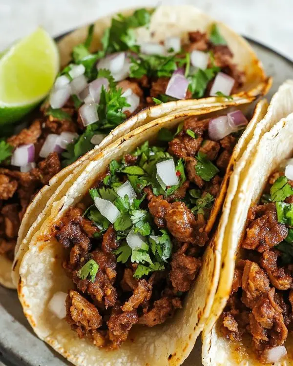 Mexican Street Tacos 4 Beef And Chorizo Tacos