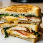 Cheddar and Bacon Turkey Melt on Sourdough