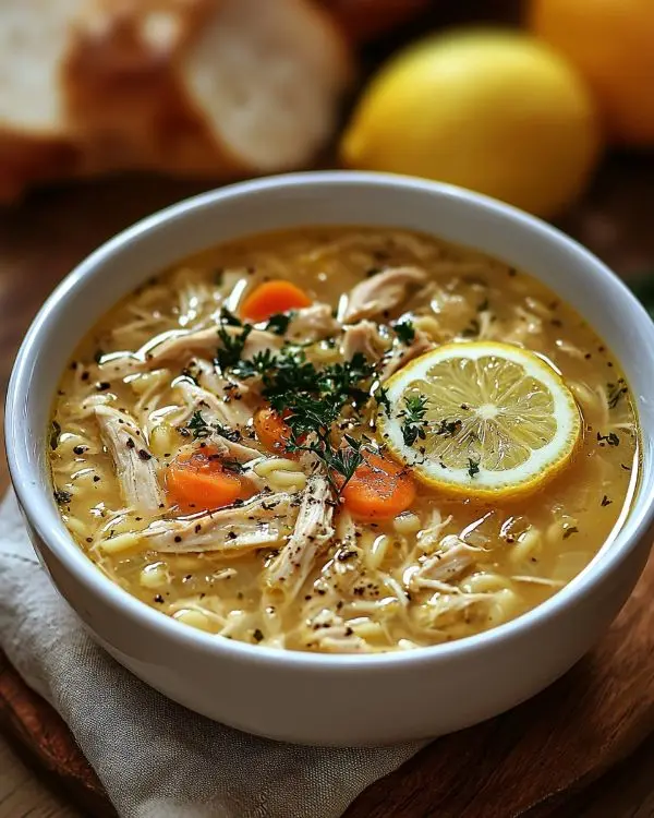 Greek Lemon Chicken Soup 3 Chicken And Lemon Soup