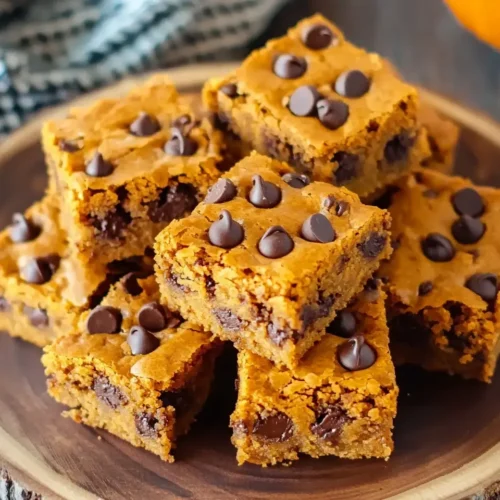 Ultimate Chocolate Chip Pumpkin Bars 5 Chocolate Chip Pumpkin Bars